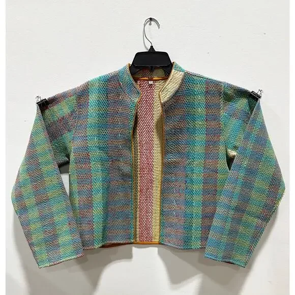 Kantha Jacket Vintage Handmade 100% cotton Patchwork Jacket Reversible Jacket